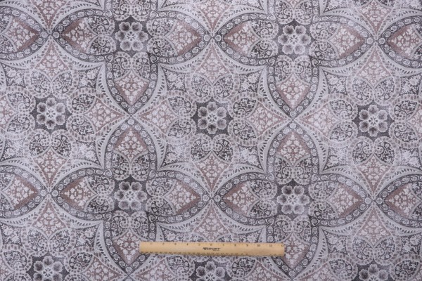 Click for 2.88 Yards P Kaufmann Alfresco Printed Cotton Drapery Fabric in Slate P Kaufmann Alfresco Printed Cotton Drapery Fabric in Slate