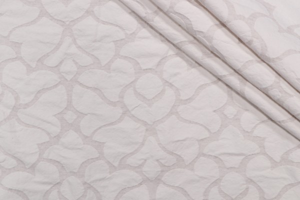 Thalia Damask Decorator Fabric in Natural