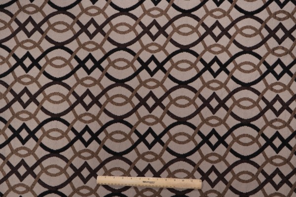 Atlas Woven Chenille Upholstery Fabric in Chocolate Chip 