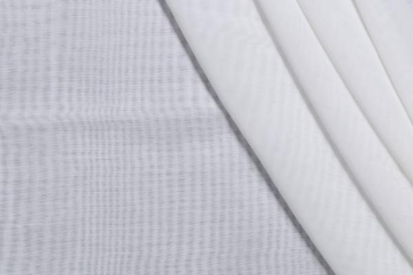 Click for 1.38 Yards Super Batiste Sheer Drapery Fabric in Winter White Super Batiste Sheer Drapery Fabric in Winter White