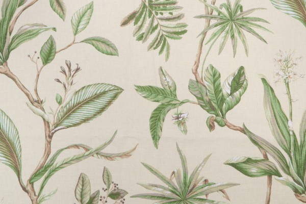 Thibaut Sonora F96727 Printed Drapery Fabric in Soft Yellow