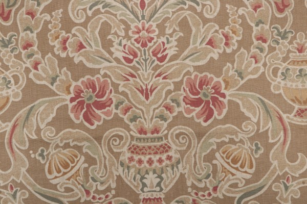 Thibaut Palisades F93827 Printed Drapery Fabric in Khaki