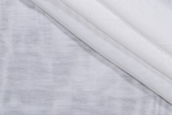 Cerberus Sheer Drapery Fabric in White