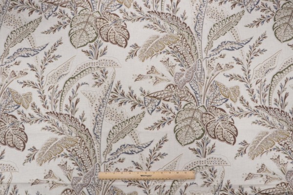 Click for 1.5 Yards Thibaut Arlington F93817 Printed Drapery Fabric in Cream Thibaut Arlington F93817 Printed Drapery Fabric in Cream
