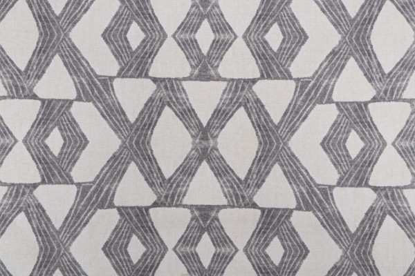 Novogratz X's and O's Printed Drapery Fabric in Grey 