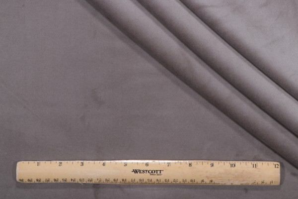 Sample of P Kaufmann Imperial Velvet Upholstery Fabric in Ash 