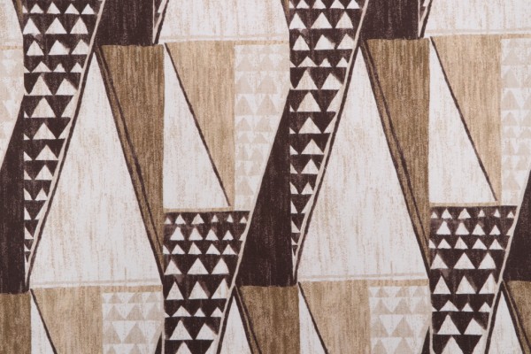 Sample of P Kaufmann Mekambo Printed Cotton Drapery Fabric in Stoneware 