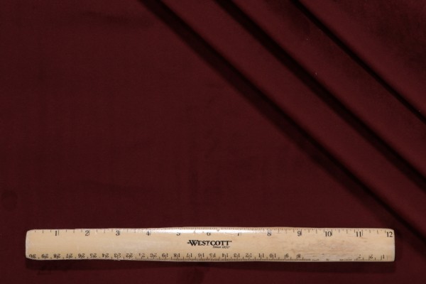 P Kaufmann Legend Velveteen Decorator Fabric in Bordeaux 