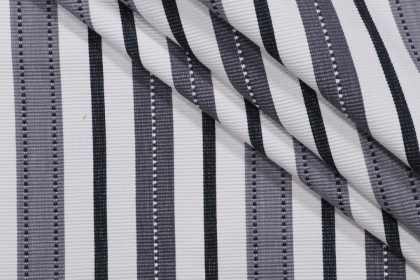 P Kaufmann Bima Stripe Woven Decorator Fabric in Tuxedo 