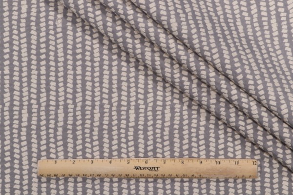 Novogratz Geo Dots Woven Upholstery Fabric in Grey 