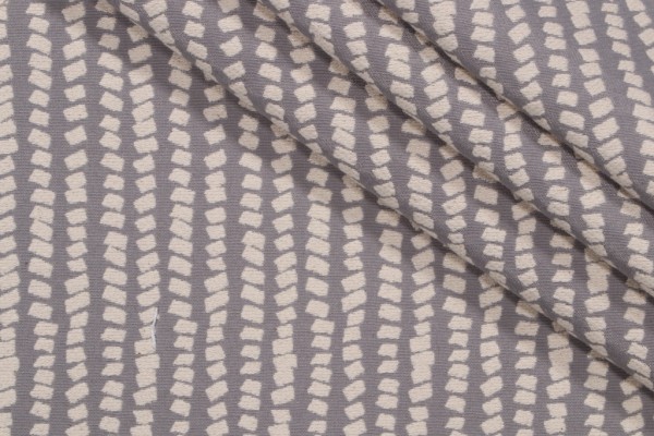 Novogratz Geo Dots Woven Upholstery Fabric in Grey 