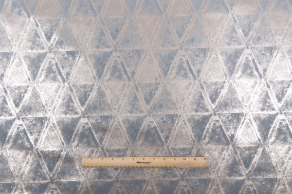 Click for PK Lifestyles Weather Pattern Printed Velvet Decorator Fabric in Mist  PK Lifestyles Weather Pattern Printed Velvet Decorator Fabric in Mist