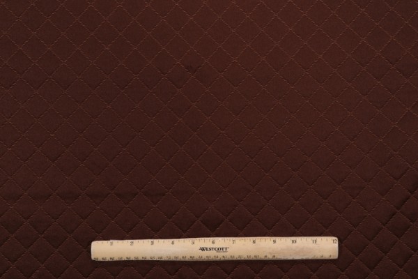 Merrimac Check Matelasse Upholstery Fabric in Brown