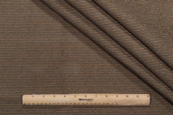 Merrimac Chenille Stripe Woven Upholstery Fabric in Meadow