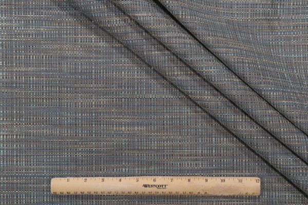 Merrimac Textured Solid Woven Upholstery Fabric in Blue