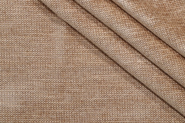 Merrimac Textured Solid Woven Chenille Upholstery Fabric in Honey