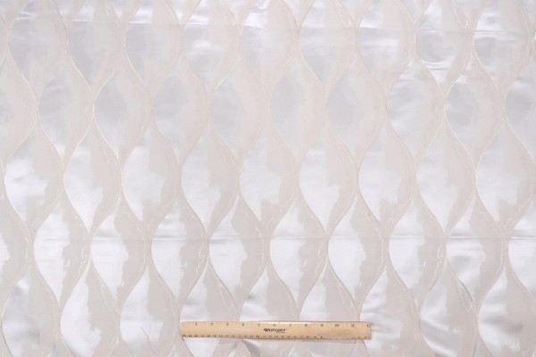 Merrimac Damask Decorator Fabric in Ivory