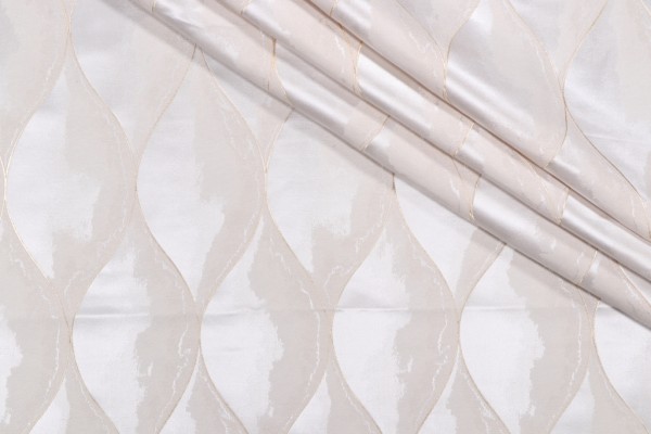 Merrimac Damask Decorator Fabric in Ivory