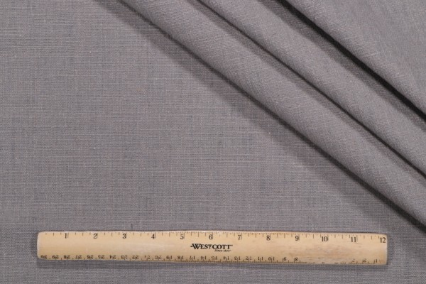 1 Yard Merrimac Solid Woven Upholstery Fabric in Grey