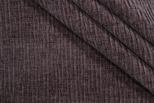 Merrimac Chenille Stripe Woven Upholster Fabric in Charcoal