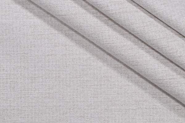 Solid Woven Chenille Outdoor Fabric in Fog