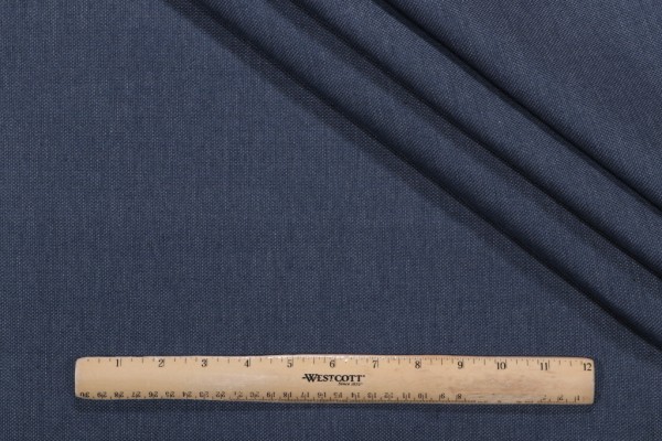 Solid Woven Solution Dyed Acrylic Outdoor Fabric in Midnight
