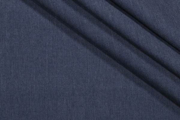 Solid Woven Solution Dyed Acrylic Outdoor Fabric in Midnight