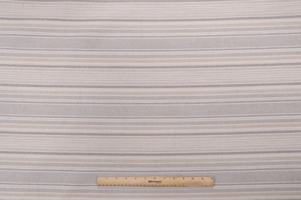 Sunbrella Stripe Woven Solution Dyed Acrylic Outdoor Fabric in Sand