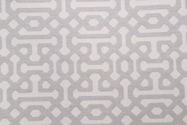 Sunbrella Fretwork 45991-0002 Woven Solution Dyed Acrylic Outdoor Fabric in Pewter