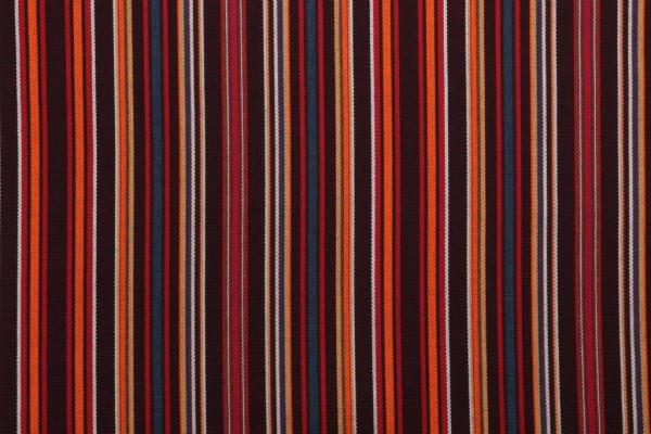 Stripe Woven Outdoor Fabric in Burgundy