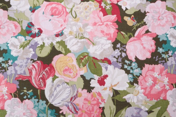 P Kaufmann Lisbeth Printed Cotton Drapery Fabric in Summer 