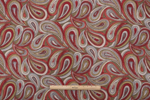 Mayer Fabrics Boteh Woven Outdoor Fabric in Autumn 