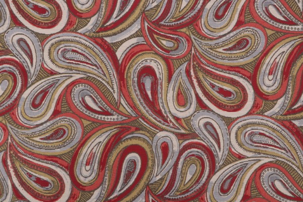 Mayer Fabrics Boteh Woven Outdoor Fabric in Autumn 