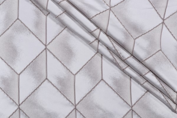 Emmanuelle Woven Decorator Fabric in Platinum