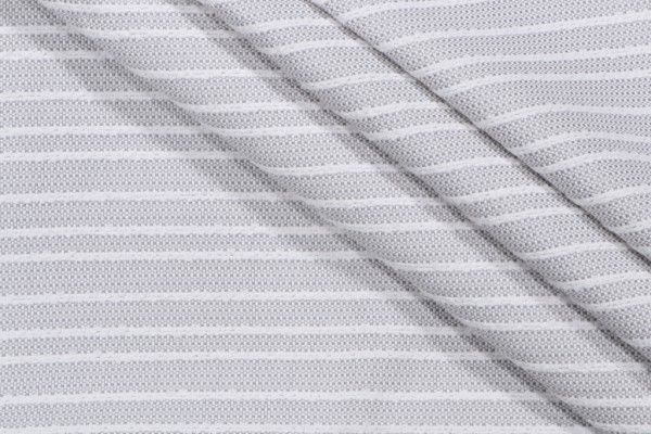 Bella Dura Stripe Woven Polyolefin Outdoor Fabric in Fog
