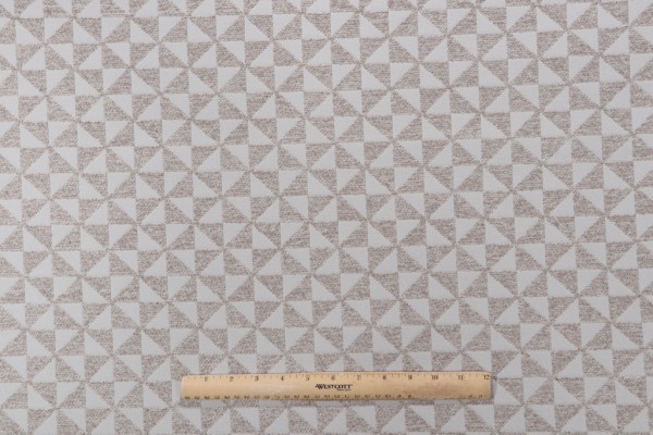 Triangular Woven Upholstery Fabric in Sand