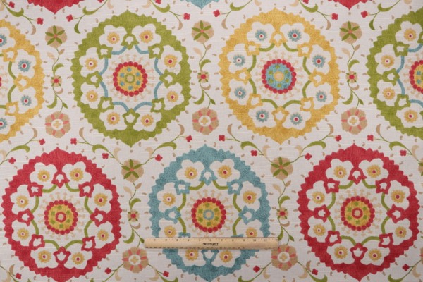 Click for Richloom Cornwall Printed Linen Drapery Fabric in Garden  Richloom Cornwall Printed Linen Drapery Fabric in Garden