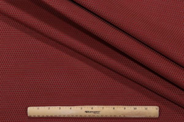 Mayer Fabrics Reflector-Rain 433-01 Woven Backed Outdoor Fabric in Firebrick