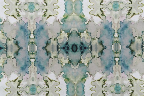 Hamilton Dutchess Printed Cotton Drapery Fabric in Juniper 
