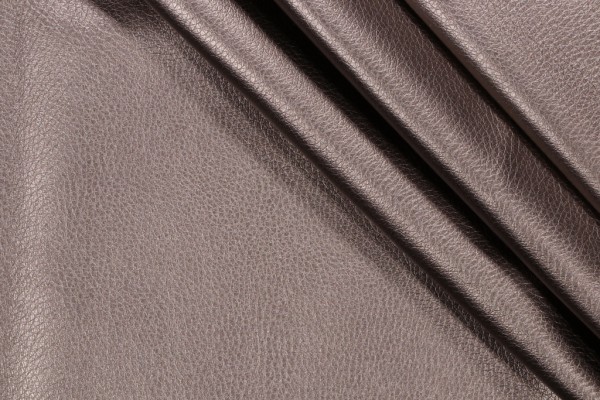 Stof France Ekokuir Brilliant Vinyl Upholstery Fabric in Gris Brilliant 