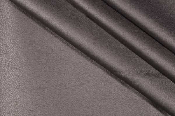 Stof France Ekokuir Brilliant Vinyl Upholstery Fabric in Souris 