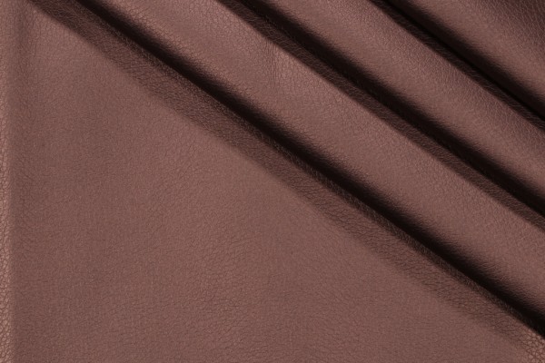 Stof France Ekokuir Brilliant Vinyl Upholstery Fabric in Marron Glace 