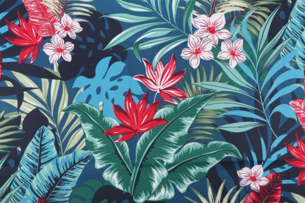Stof France Nimba Printed Cotton Drapery Fabric in Multico 