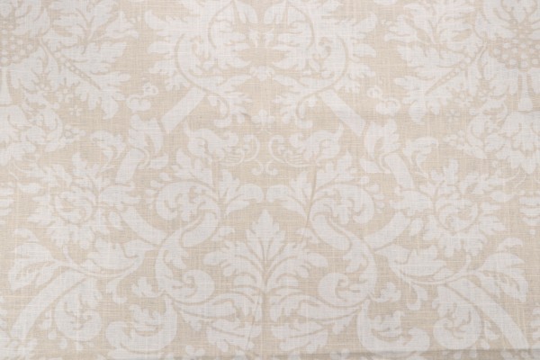 Thibaut Residence Damask F91348 Printed Linen Blend Drapery Fabric in Beige