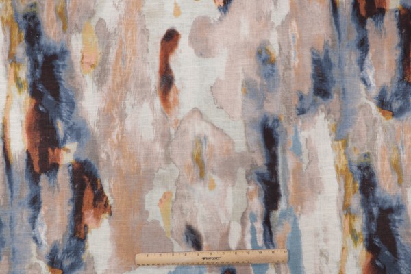 Click for Hamilton Interstellar Printed Cotton Drapery Fabric in Rust  Hamilton Interstellar Printed Cotton Drapery Fabric in Rust