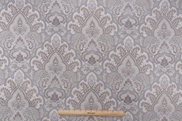 Click for Hamilton Patterson Chenille Damask Upholstery Fabric in Platinum  Hamilton Patterson Chenille Damask Upholstery Fabric in Platinum