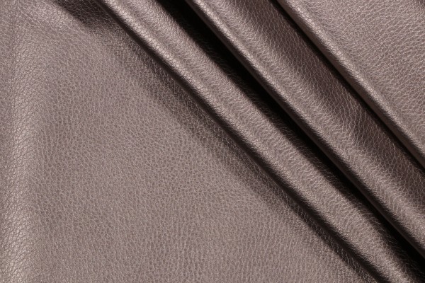 Stof France Ekokuir Brilliant Vinyl Upholstery Fabric in Gris Brilliant 