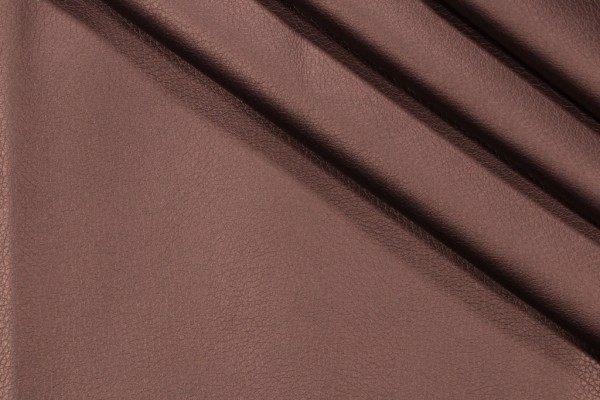 Stof France Ekokuir Brilliant Vinyl Upholstery Fabric in Marron Glace 