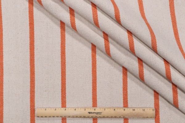 Stof France St. Trop Woven Upholstery Fabric in Corail 