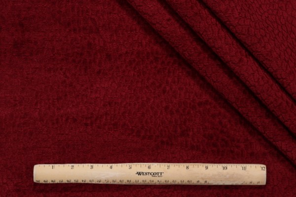 PK Lifestyles Pebblestone Performance Woven Chenille Upholstery Fabric in Wine 